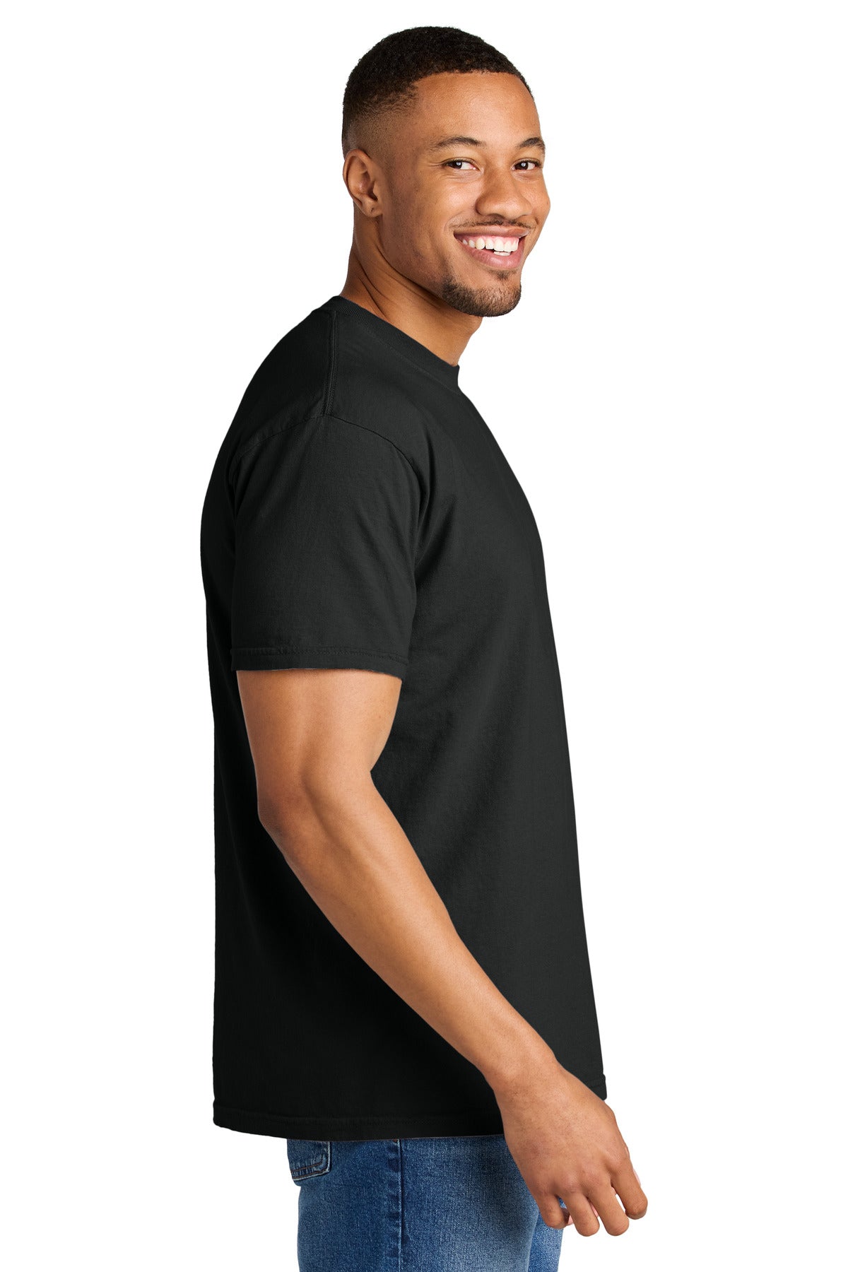 COMFORT COLORS Heavyweight Ring Spun Tee. 1717 - Black - side