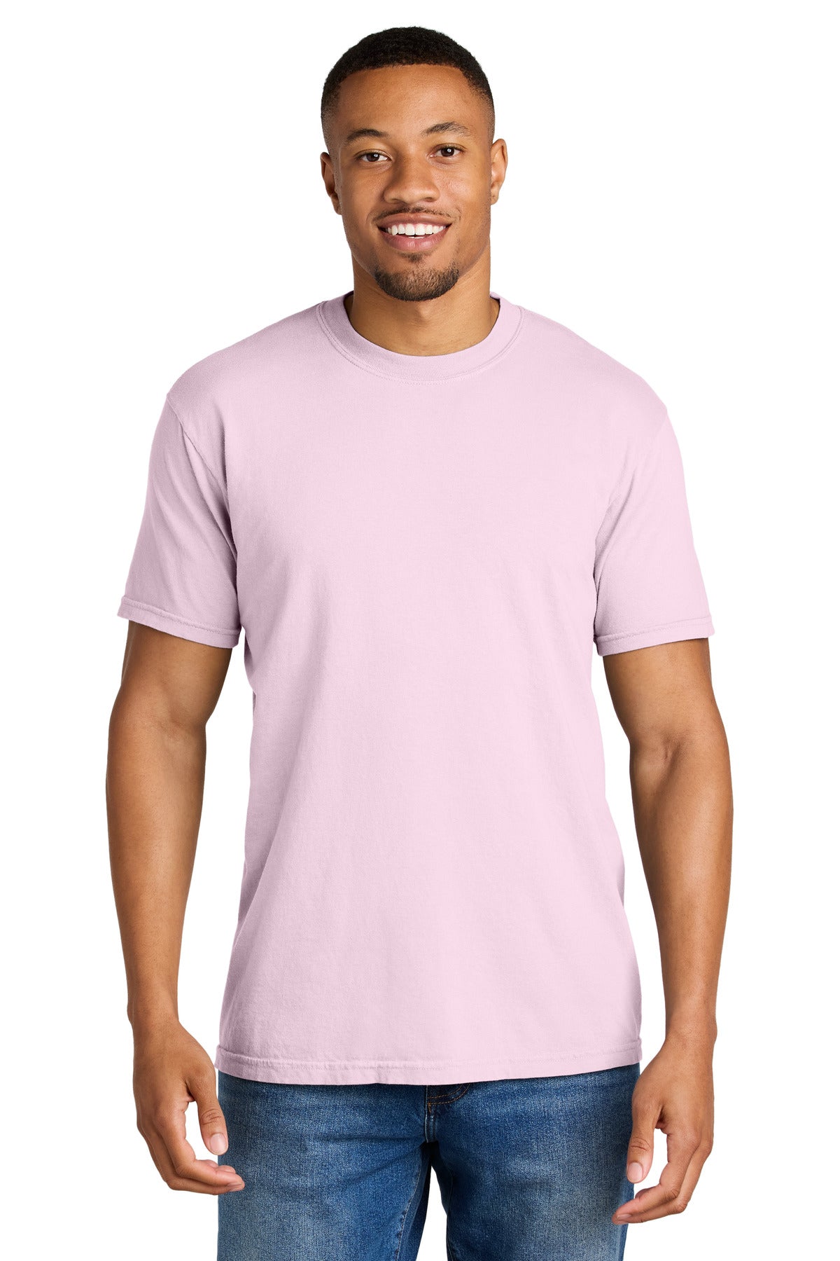 COMFORT COLORS Heavyweight Ring Spun Tee. 1717 - Blossom - front
