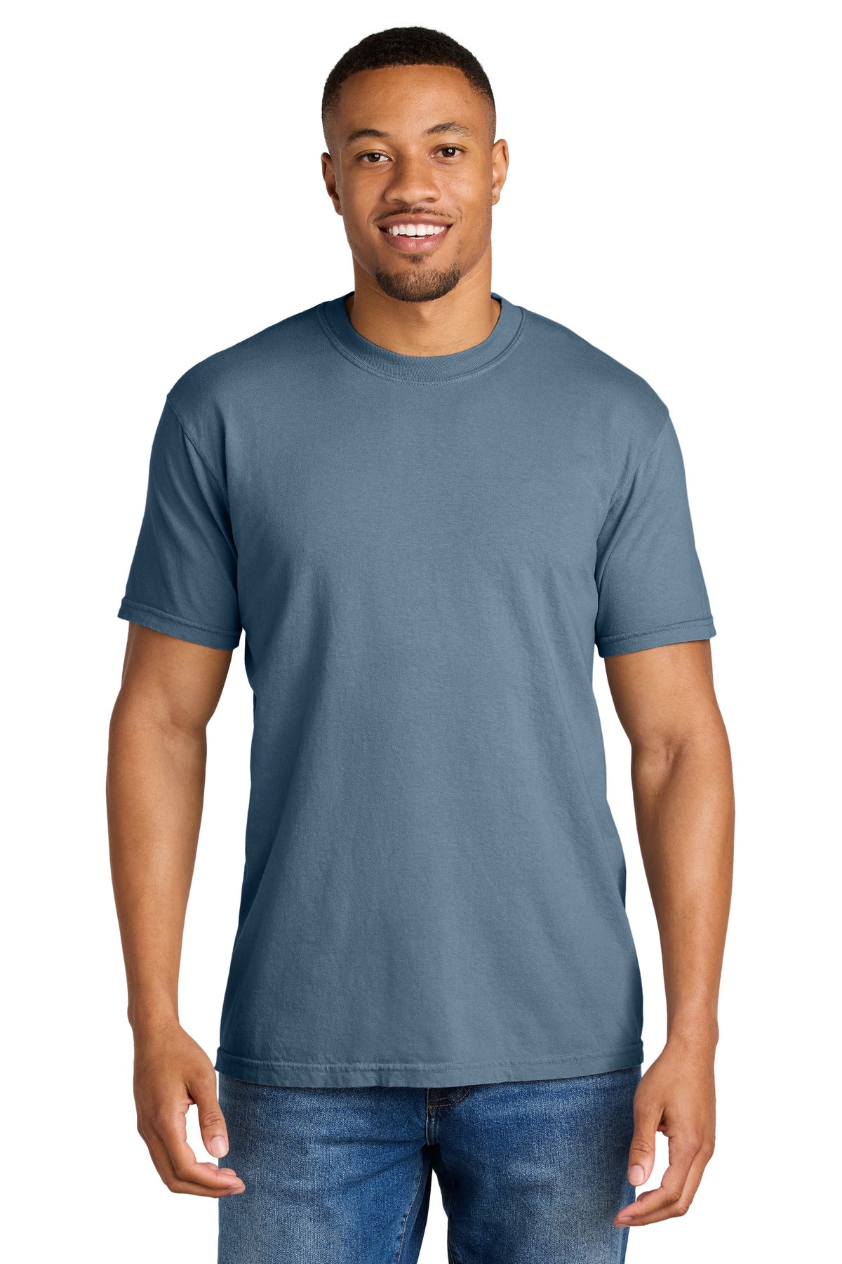 COMFORT COLORS Heavyweight Ring Spun Tee. 1717 - Blue Jean - front