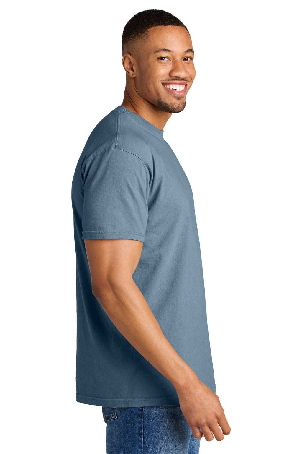 COMFORT COLORS Heavyweight Ring Spun Tee. 1717 - Blue Jean - side