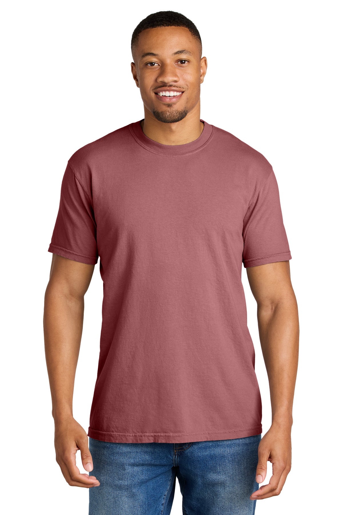 COMFORT COLORS Heavyweight Ring Spun Tee. 1717 - Brick - front