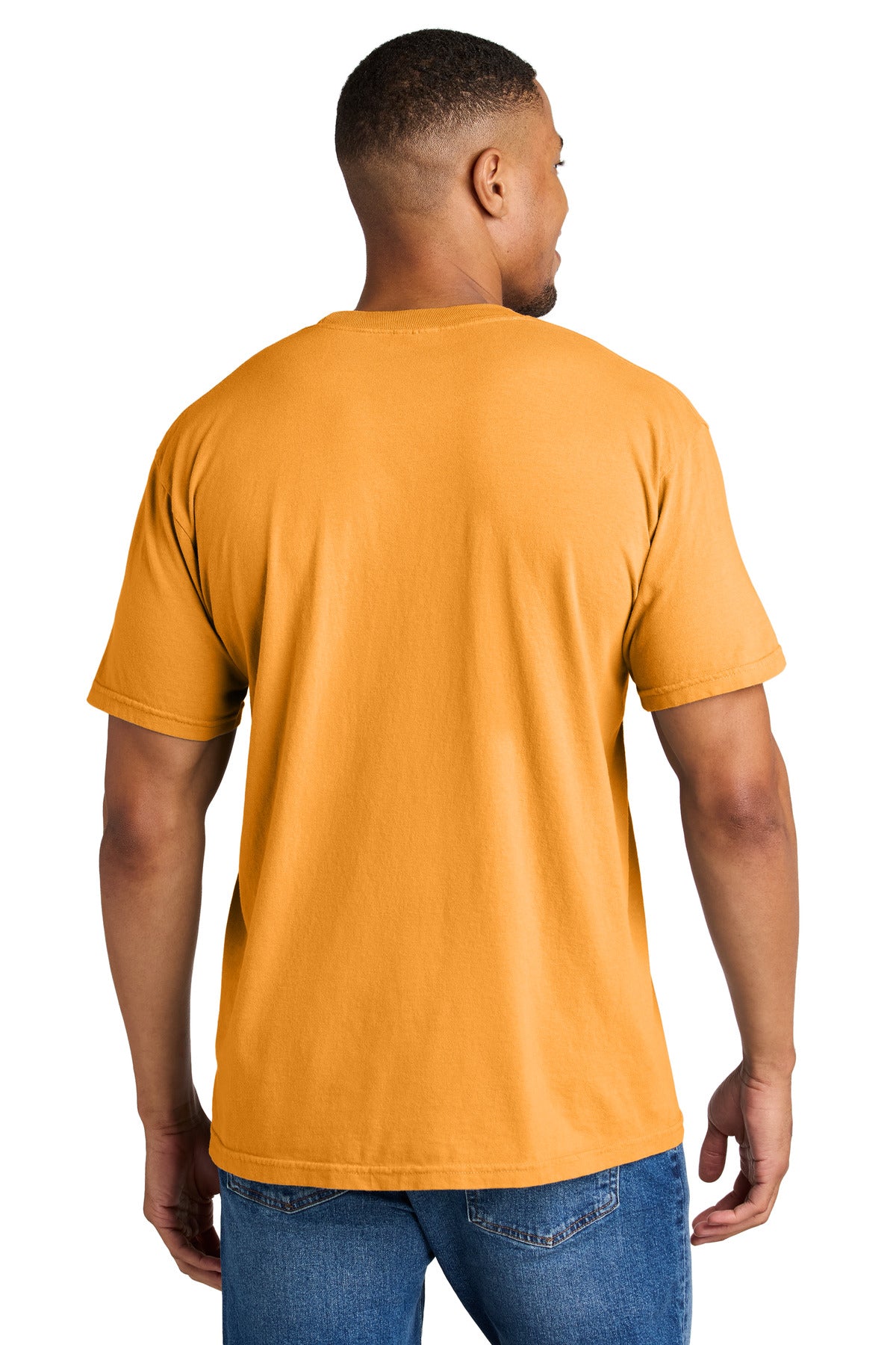 COMFORT COLORS Heavyweight Ring Spun Tee. 1717 - Bright Orange - back