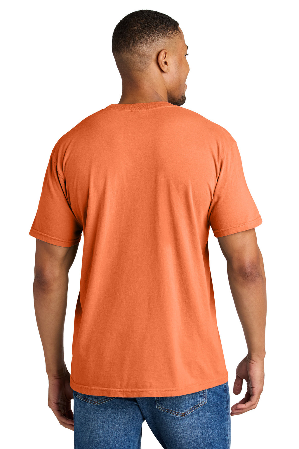 COMFORT COLORS Heavyweight Ring Spun Tee. 1717 - Burnt Orange - back