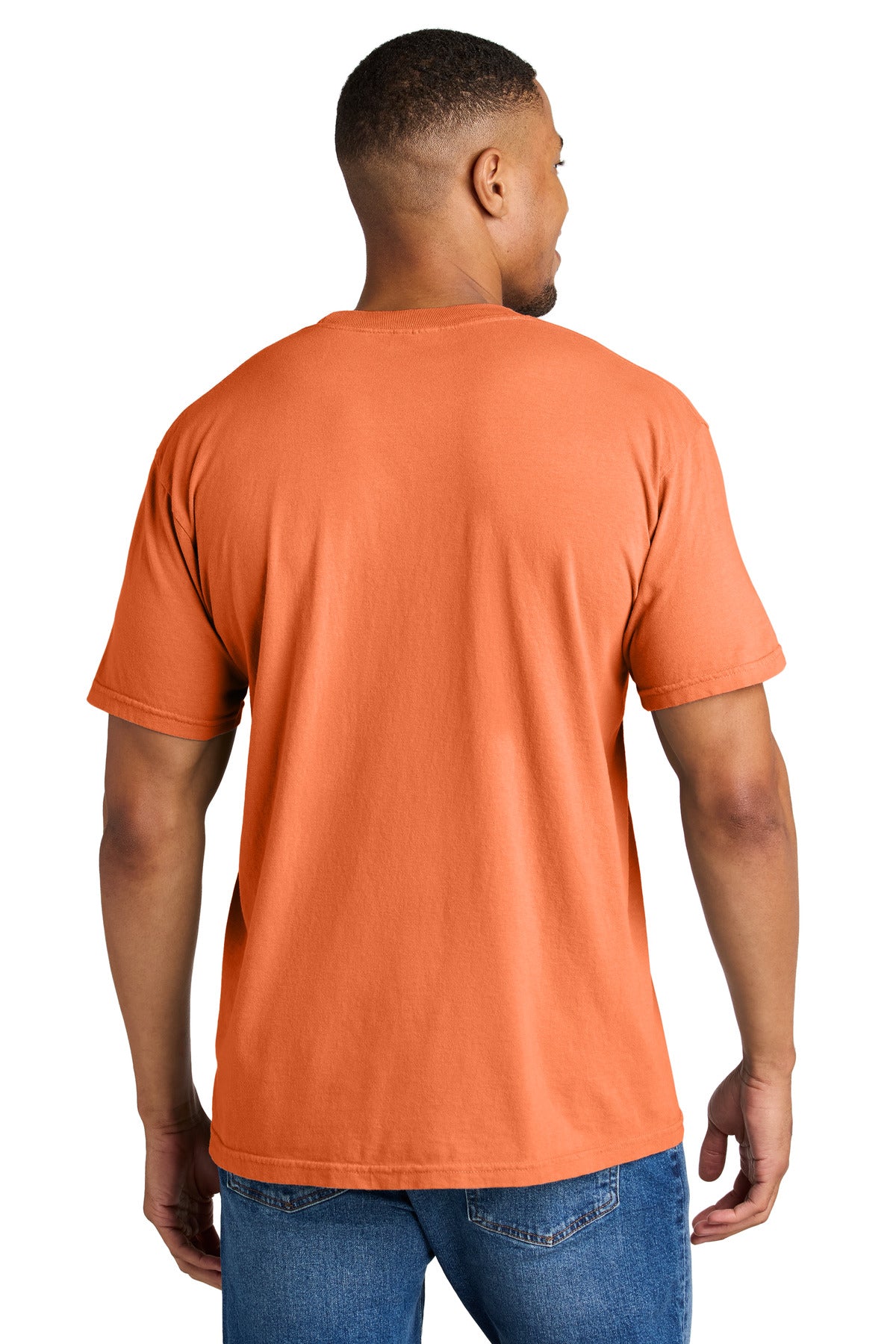 COMFORT COLORS Heavyweight Ring Spun Tee. 1717 - Burnt Orange - back