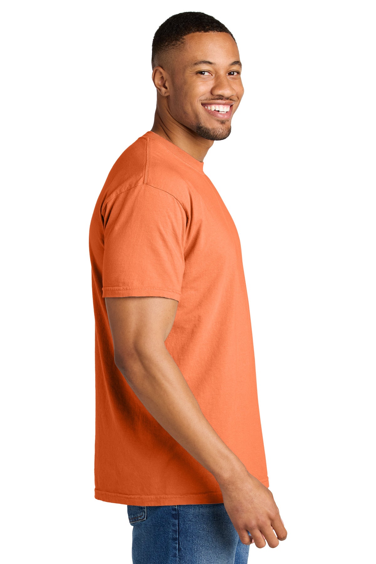 COMFORT COLORS Heavyweight Ring Spun Tee. 1717 - Burnt Orange - side