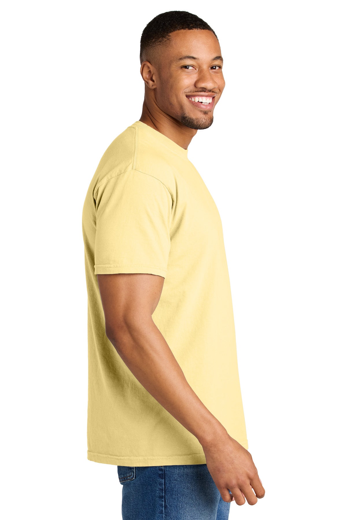 COMFORT COLORS Heavyweight Ring Spun Tee. 1717 - Butter - side