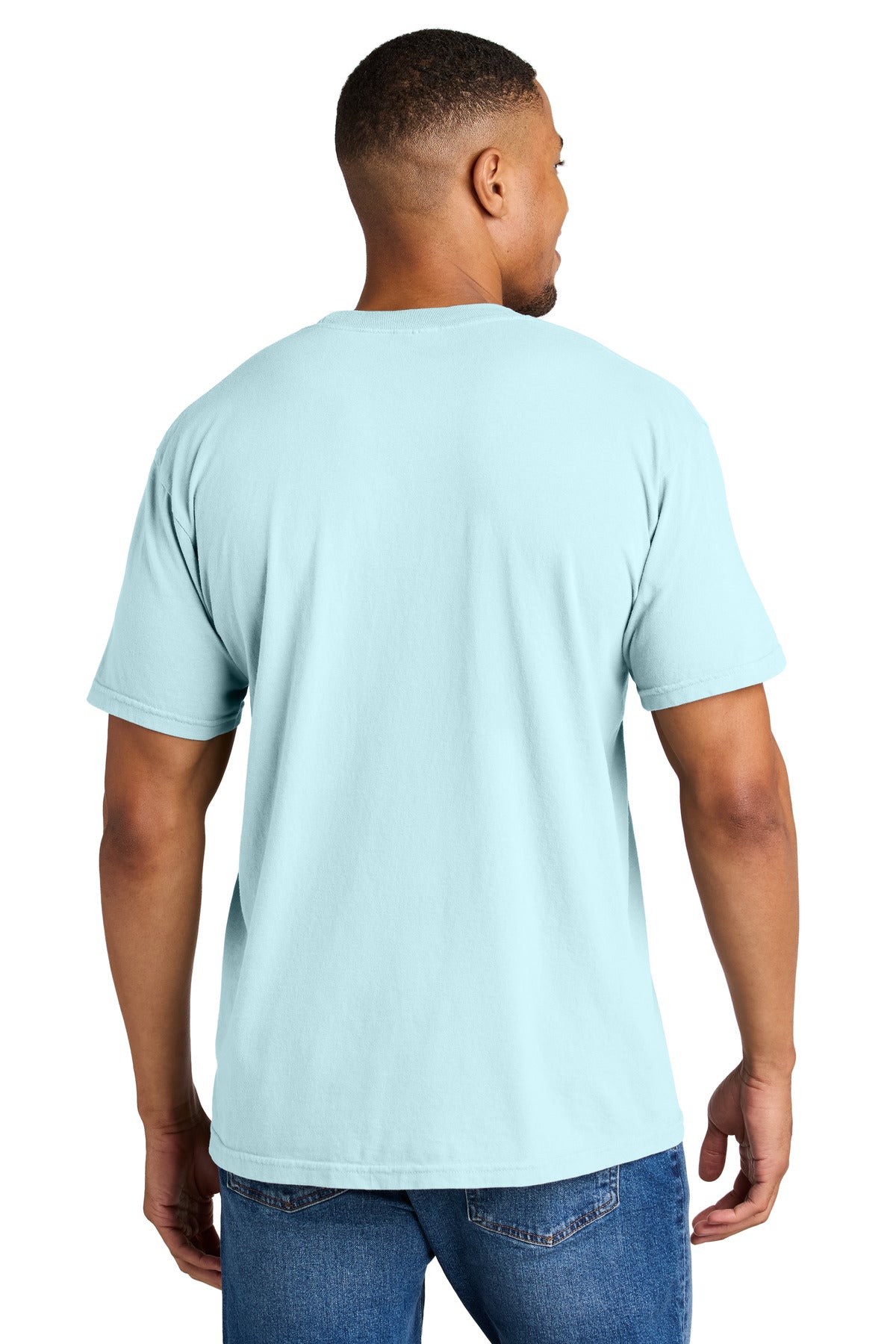 COMFORT COLORS Heavyweight Ring Spun Tee. 1717 - Chambray - back