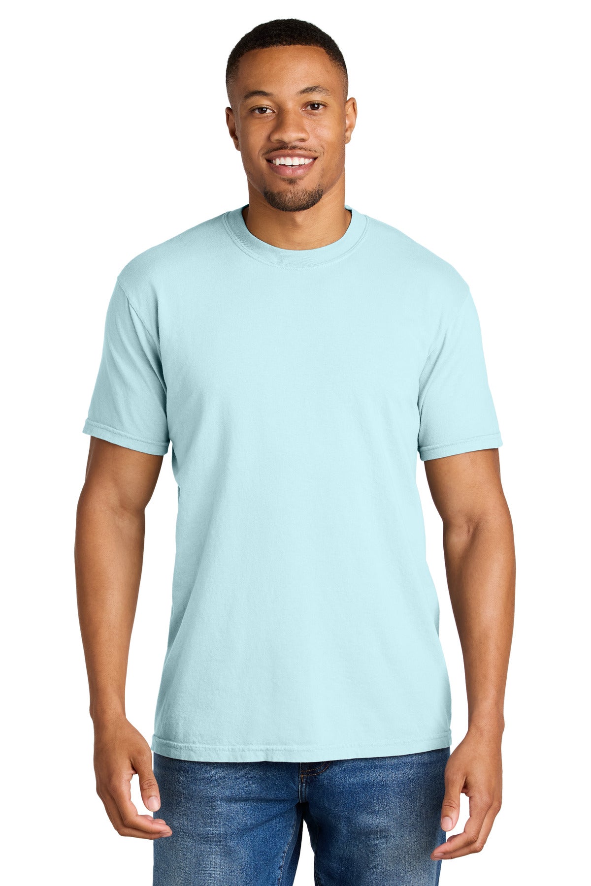 COMFORT COLORS Heavyweight Ring Spun Tee. 1717 - Chambray - front