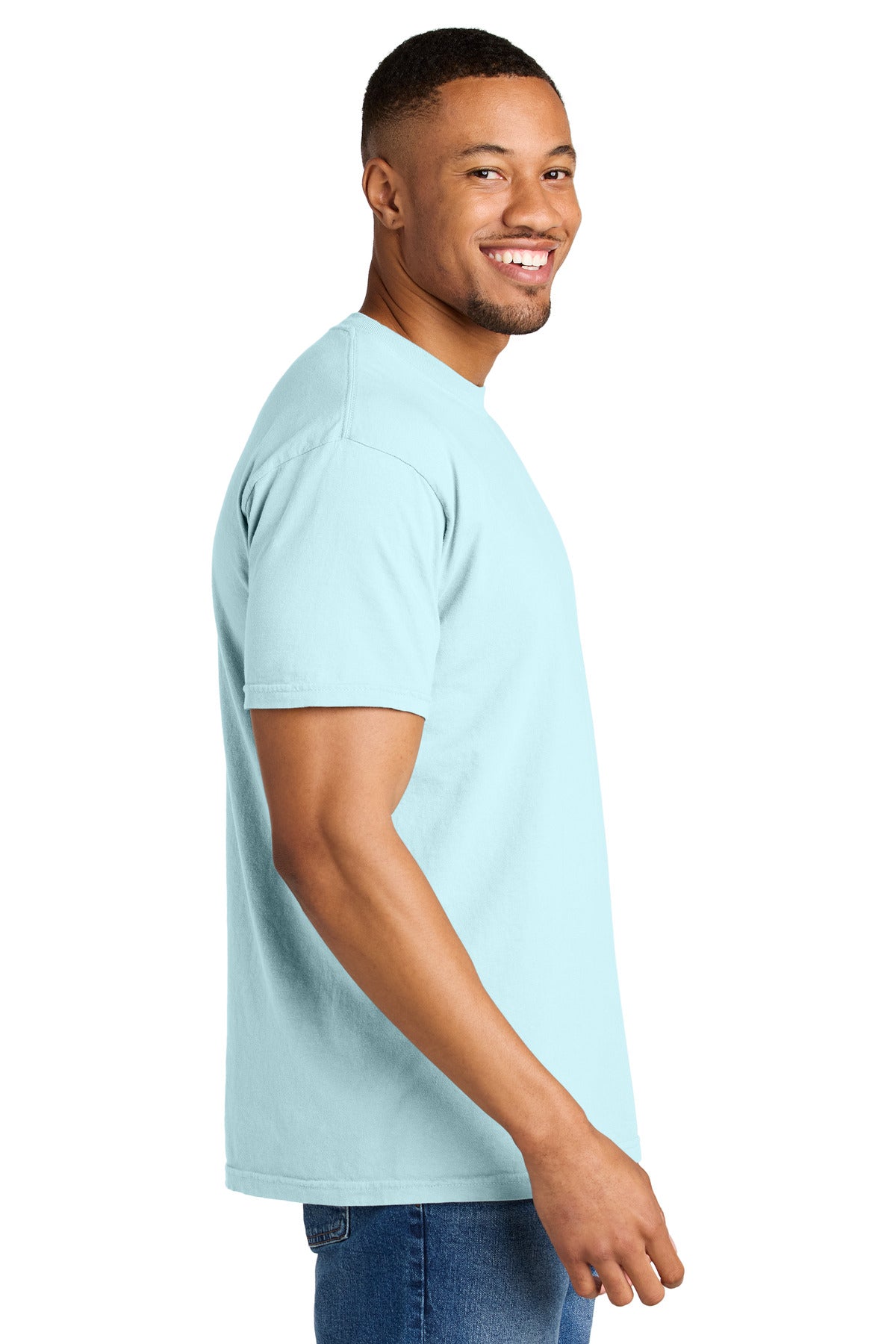 COMFORT COLORS Heavyweight Ring Spun Tee. 1717 - Chambray - side