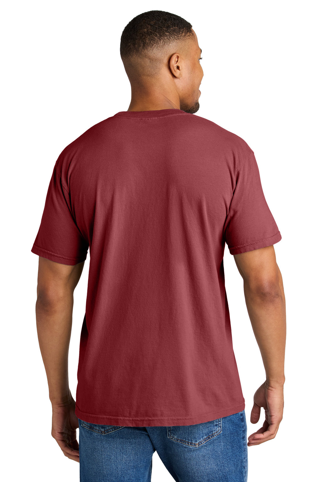 COMFORT COLORS Heavyweight Ring Spun Tee. 1717 - Chili - back