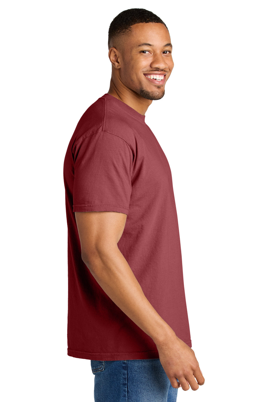 COMFORT COLORS Heavyweight Ring Spun Tee. 1717 - Chili - side