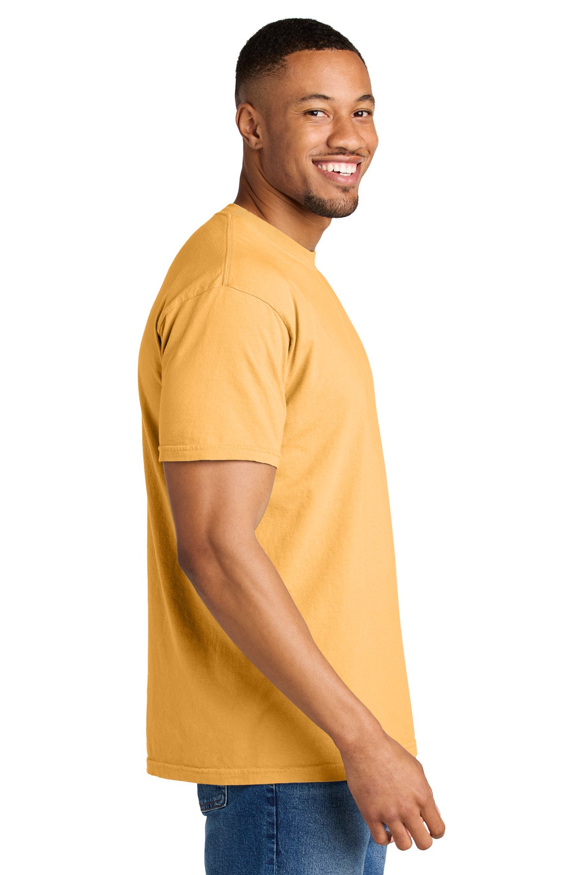 COMFORT COLORS Heavyweight Ring Spun Tee. 1717 - Citrus - side