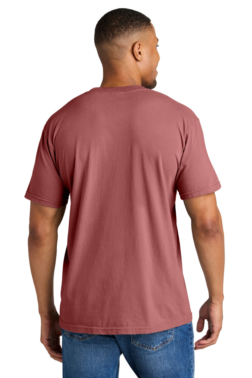 COMFORT COLORS Heavyweight Ring Spun Tee. 1717 - Crimson - back