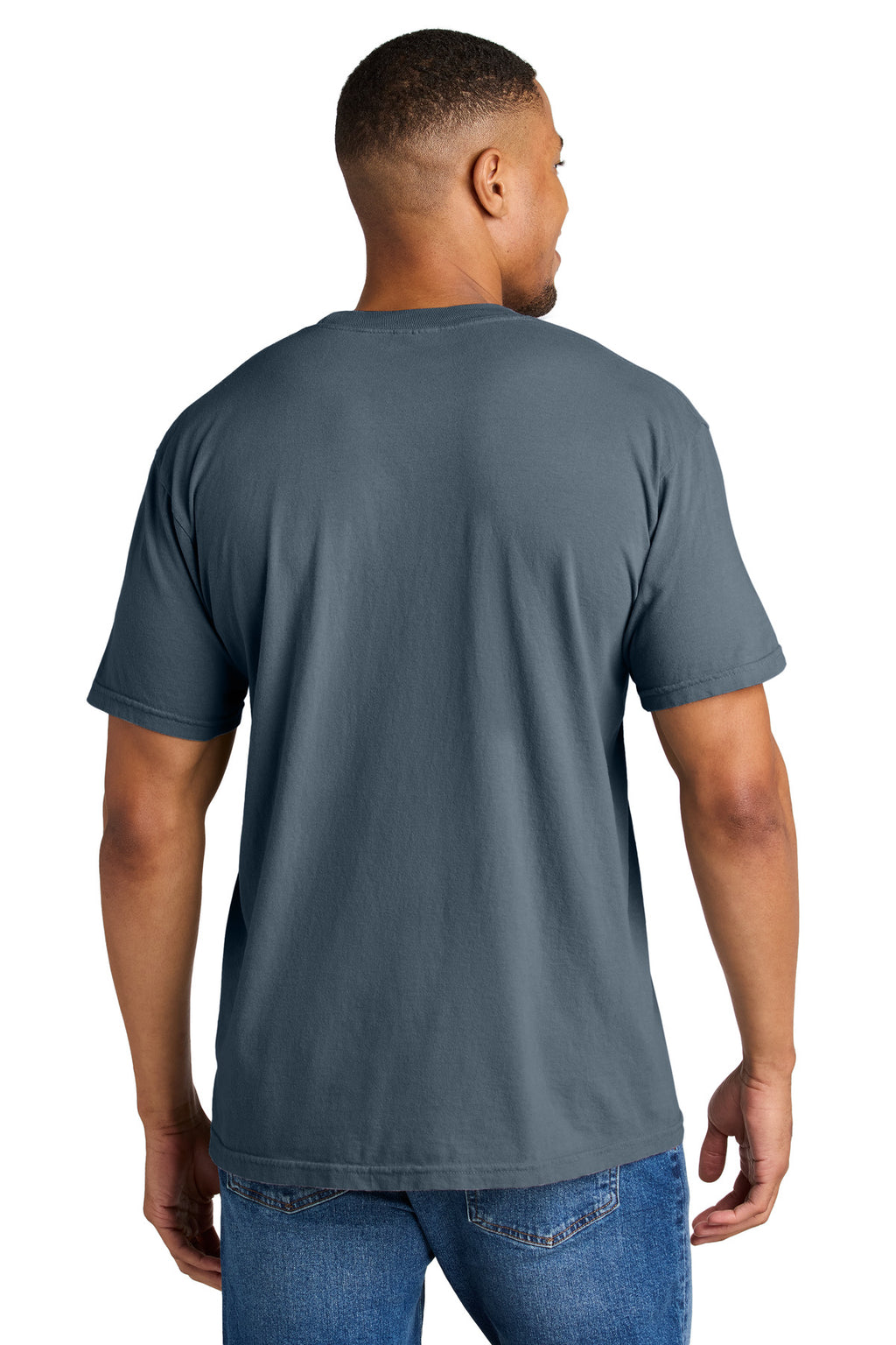 COMFORT COLORS Heavyweight Ring Spun Tee. 1717 - Denim - back