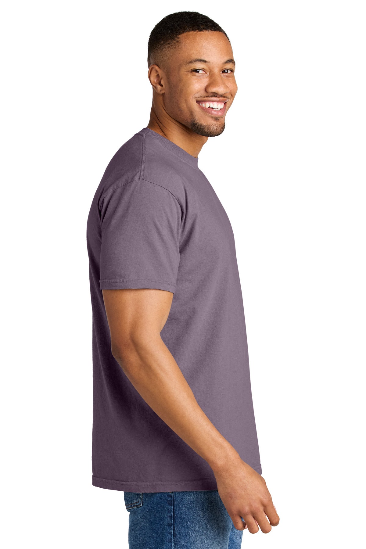 COMFORT COLORS Heavyweight Ring Spun Tee. 1717 - Dusk - side