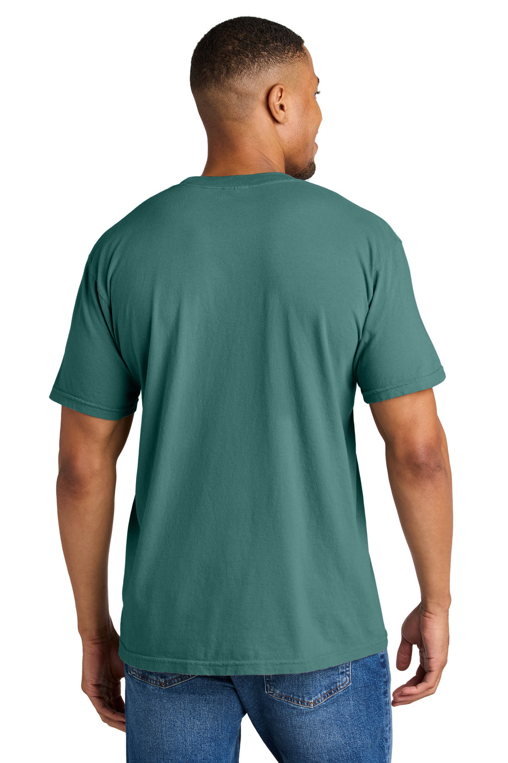 COMFORT COLORS Heavyweight Ring Spun Tee. 1717 - Emerald - back