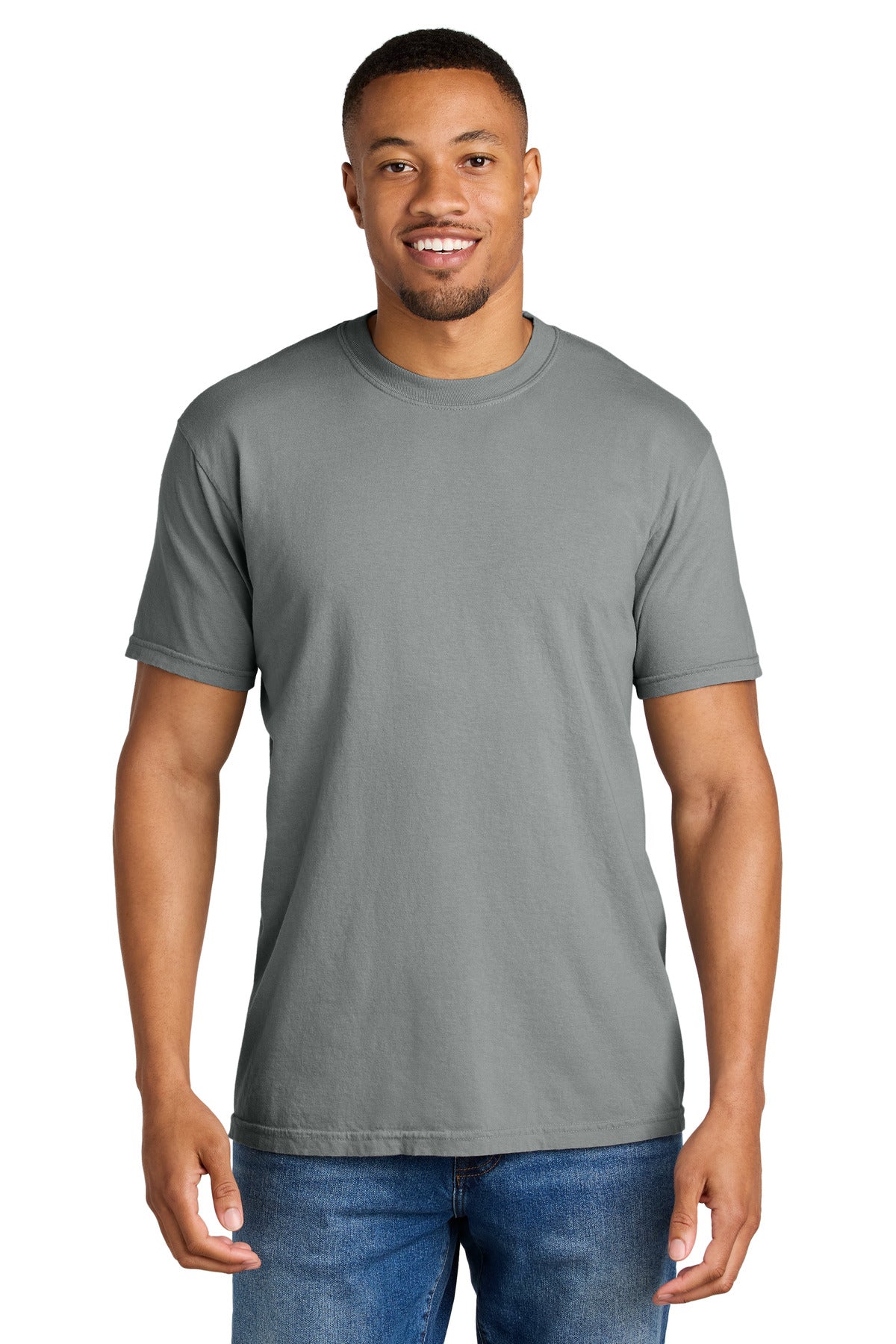 COMFORT COLORS Heavyweight Ring Spun Tee. 1717 - Granite - front