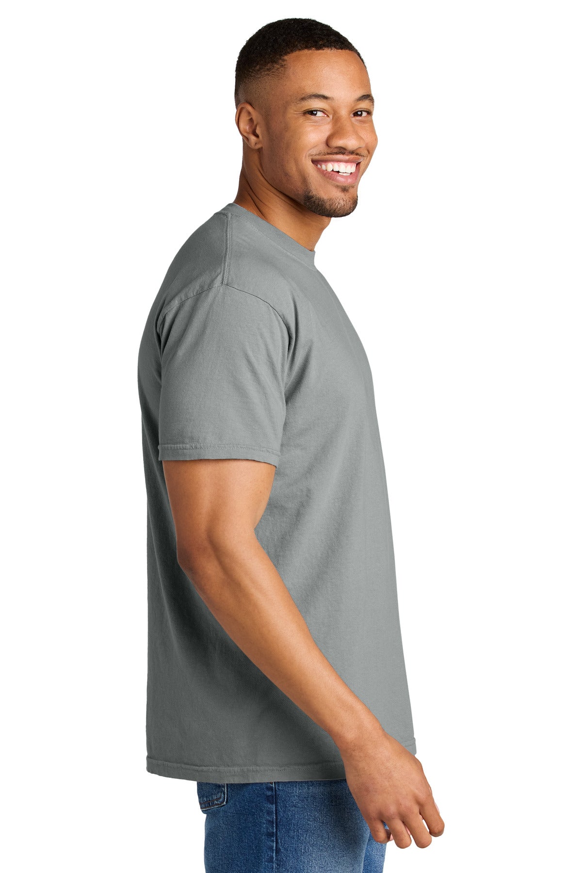 COMFORT COLORS Heavyweight Ring Spun Tee. 1717 - Granite - side