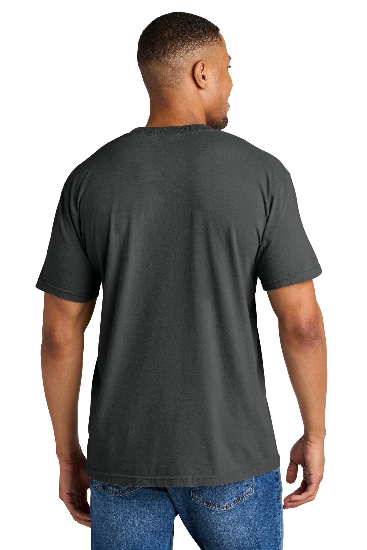 COMFORT COLORS Heavyweight Ring Spun Tee. 1717 - Graphite - back
