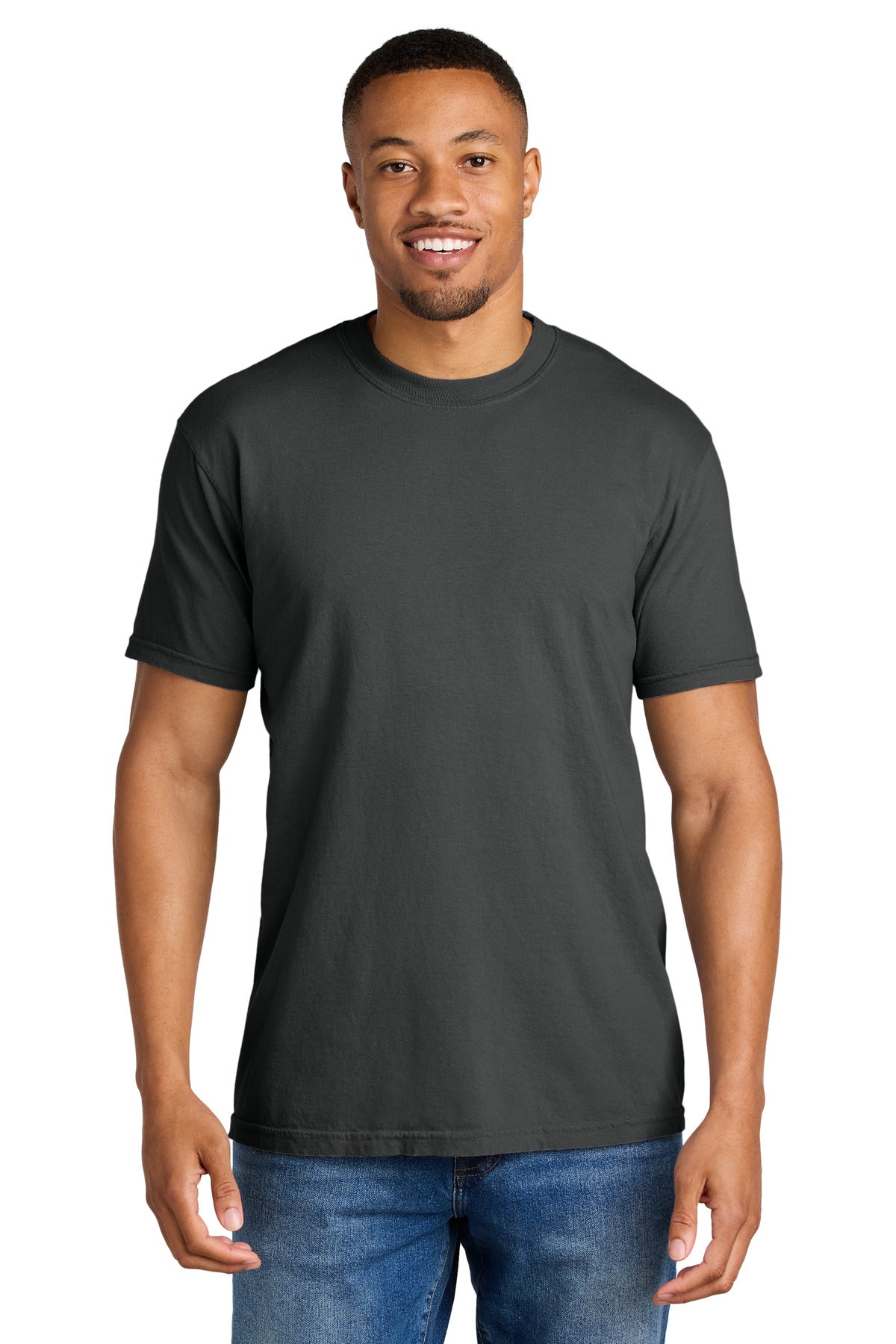 COMFORT COLORS Heavyweight Ring Spun Tee. 1717 - Graphite - front