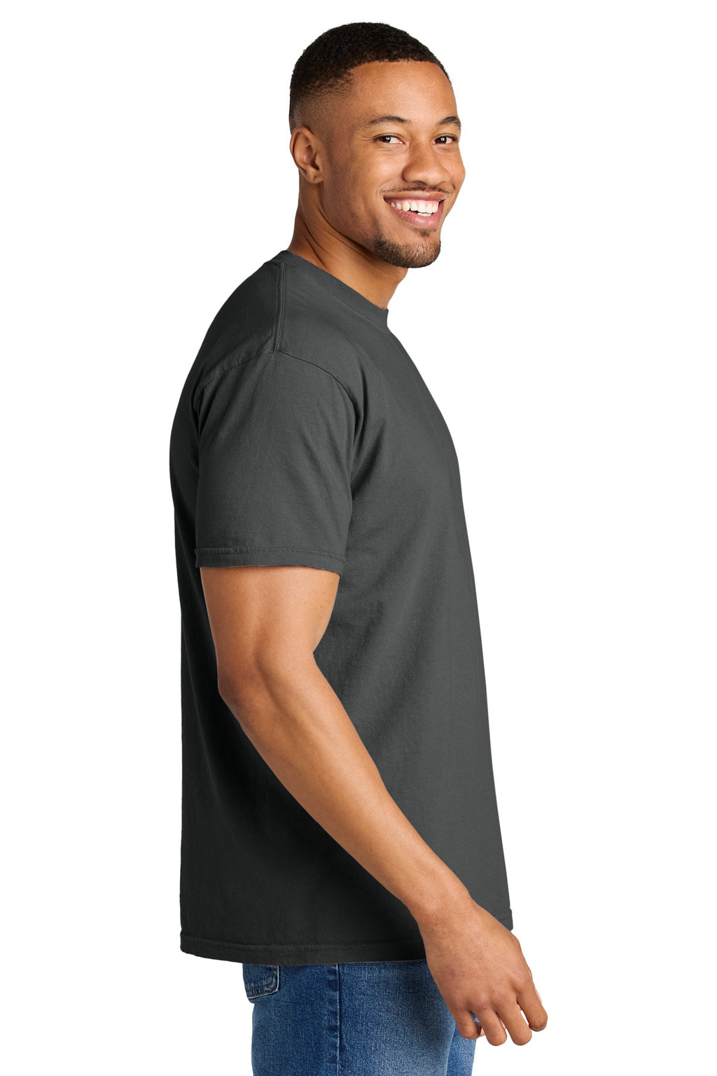 COMFORT COLORS Heavyweight Ring Spun Tee. 1717 - Graphite - side