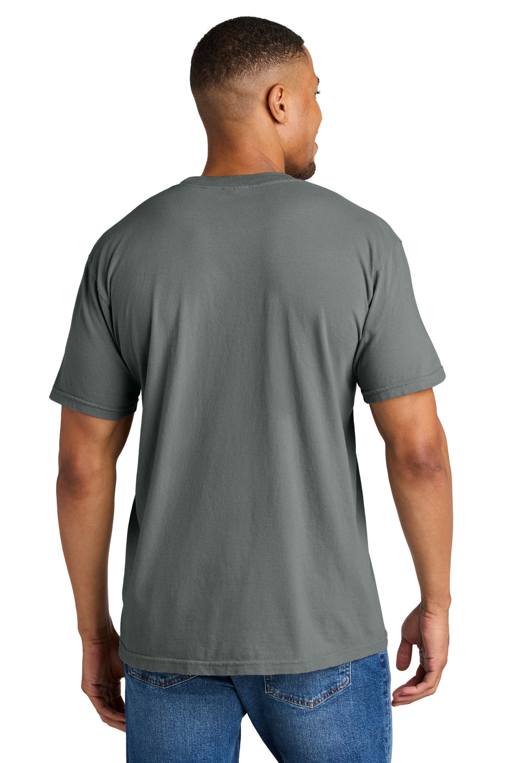 COMFORT COLORS Heavyweight Ring Spun Tee. 1717 - Grey - back