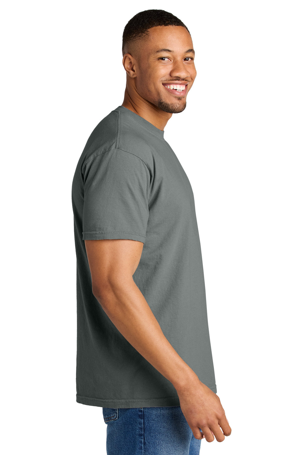 COMFORT COLORS Heavyweight Ring Spun Tee. 1717 - Grey - side