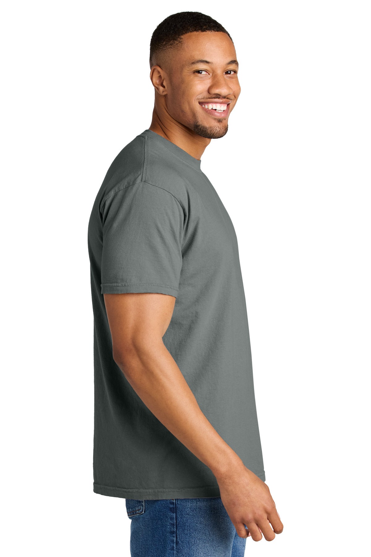 COMFORT COLORS Heavyweight Ring Spun Tee. 1717 - Grey - side