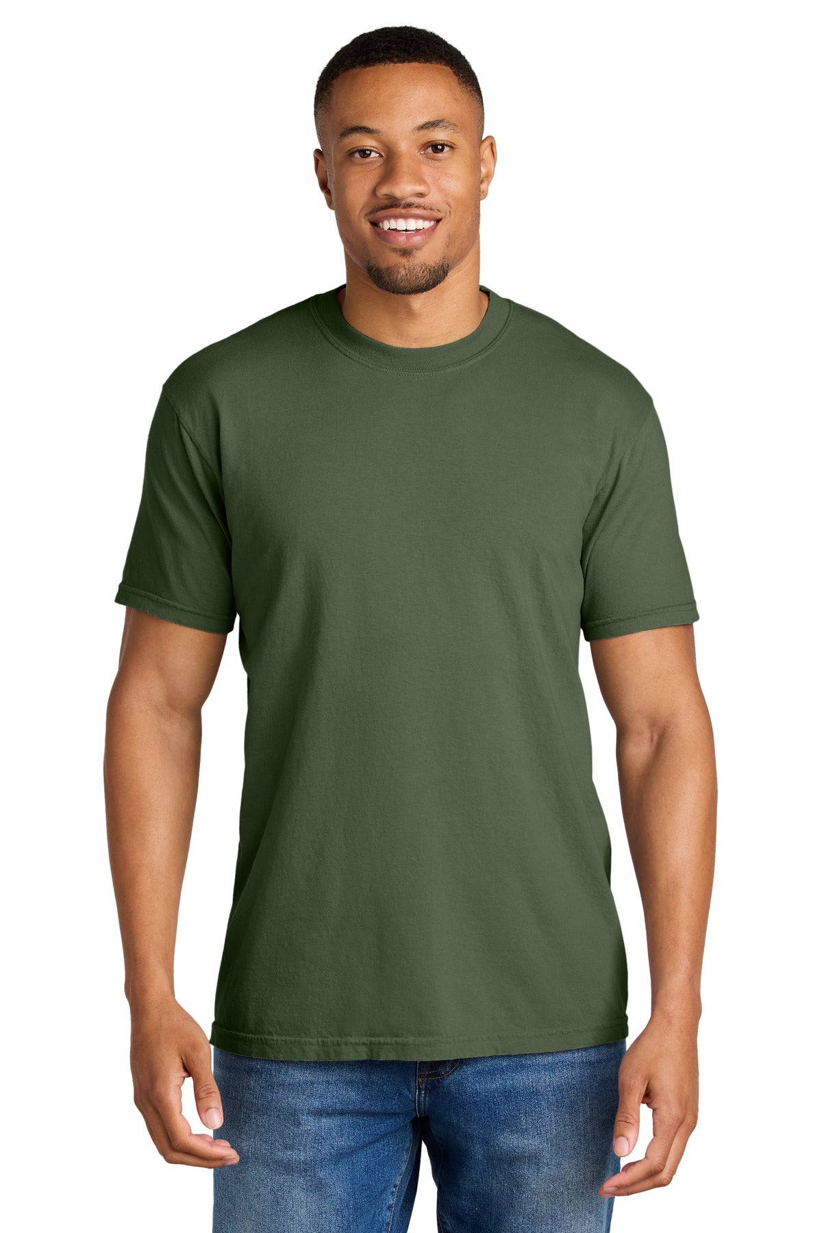 COMFORT COLORS Heavyweight Ring Spun Tee. 1717 - Hemp - front