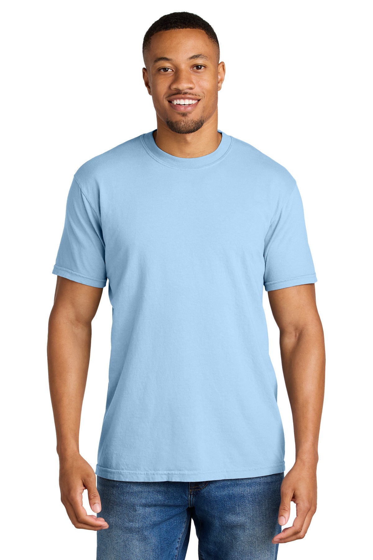 COMFORT COLORS Heavyweight Ring Spun Tee. 1717 - Hydrangea - front