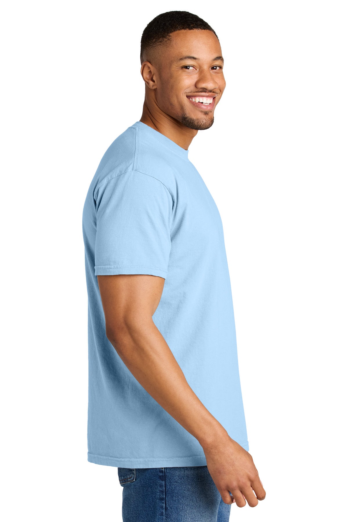 COMFORT COLORS Heavyweight Ring Spun Tee. 1717 - Hydrangea - side