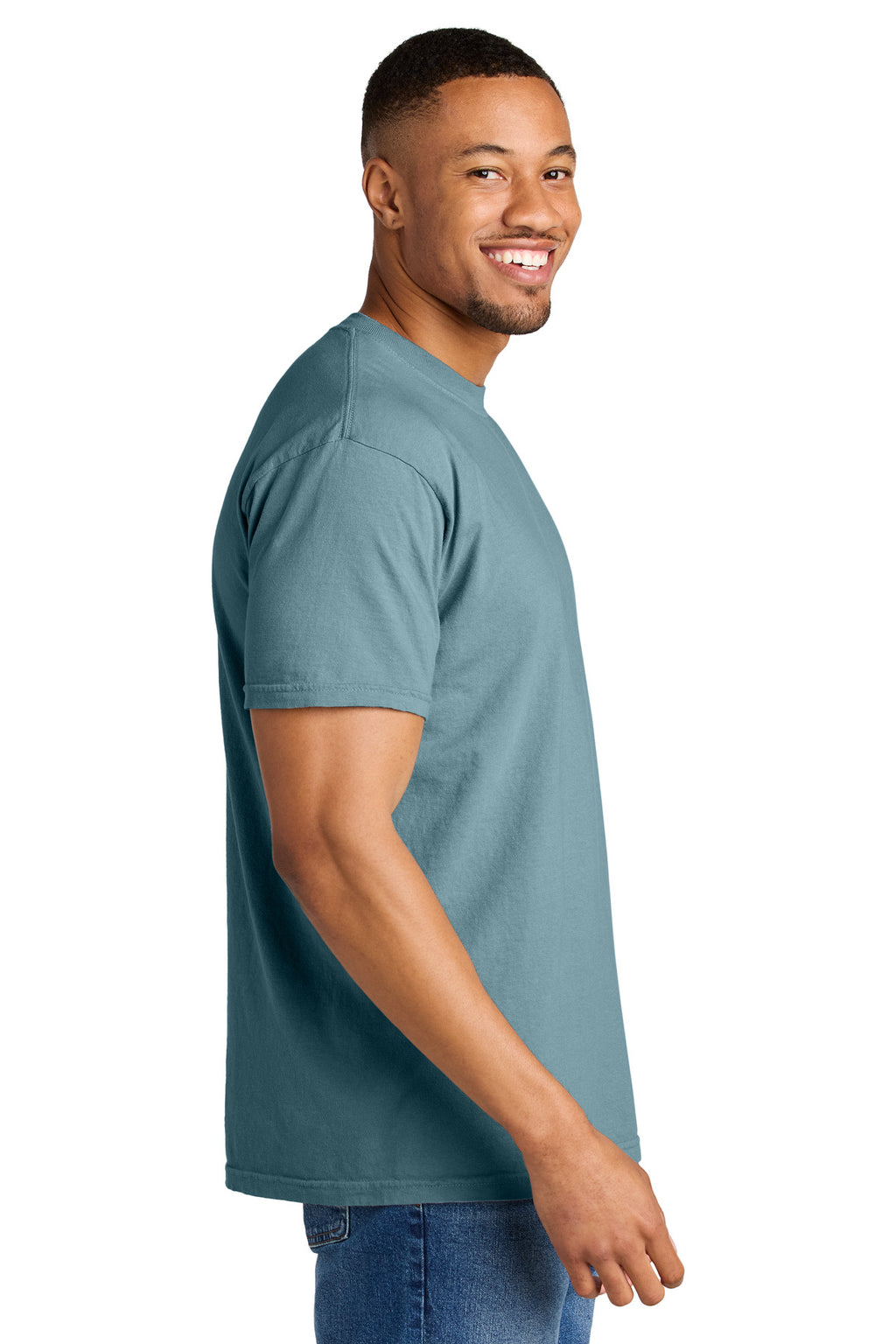 COMFORT COLORS Heavyweight Ring Spun Tee. 1717 - Ice Blue - side
