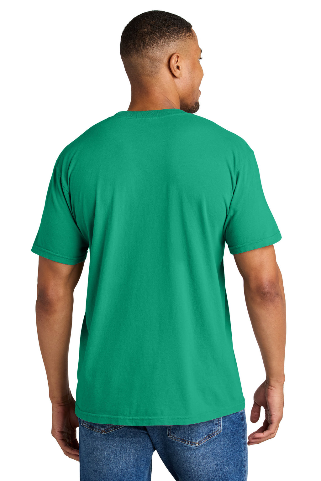 COMFORT COLORS Heavyweight Ring Spun Tee. 1717 - Island Green - back