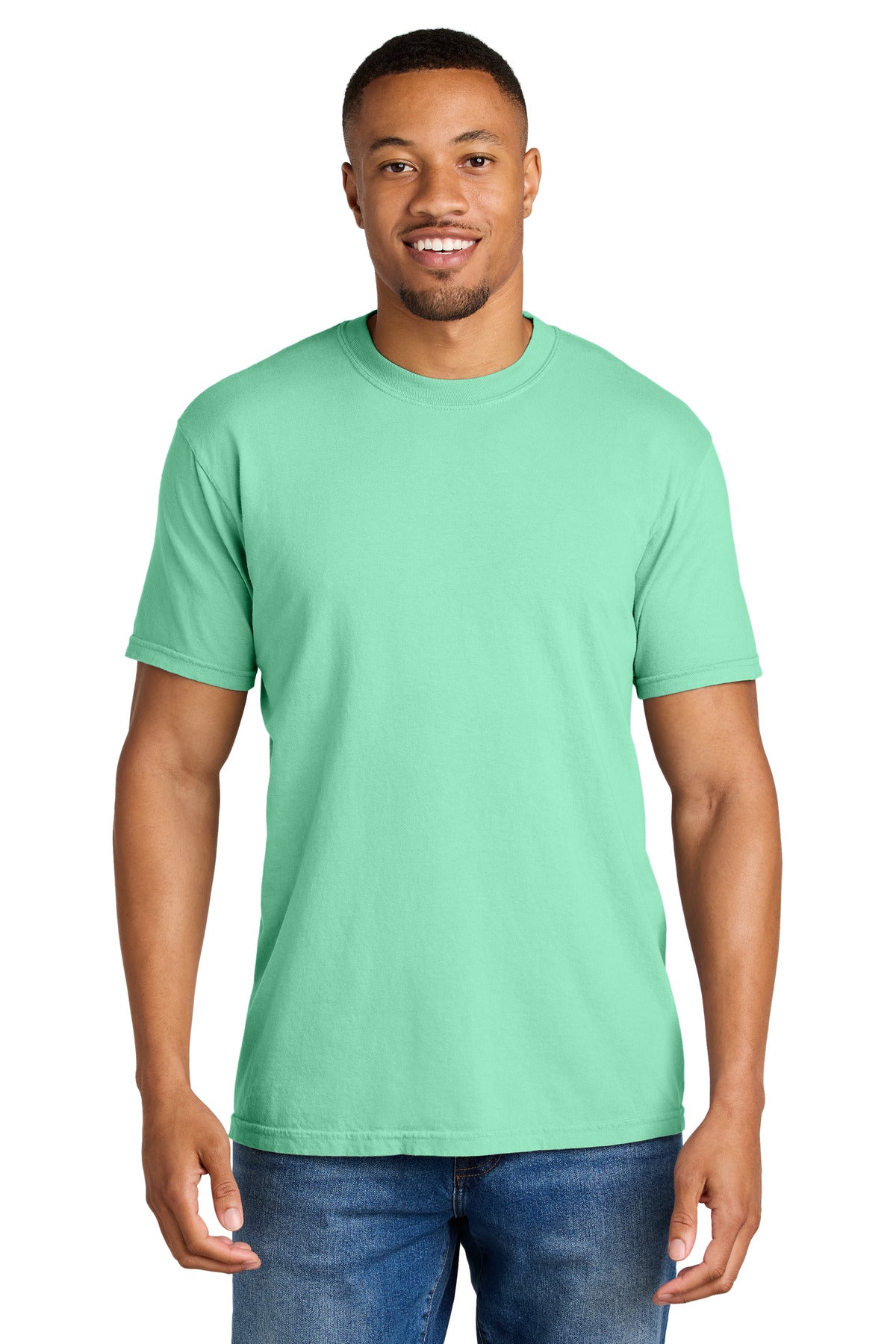 COMFORT COLORS Heavyweight Ring Spun Tee. 1717 - Island Reef - front
