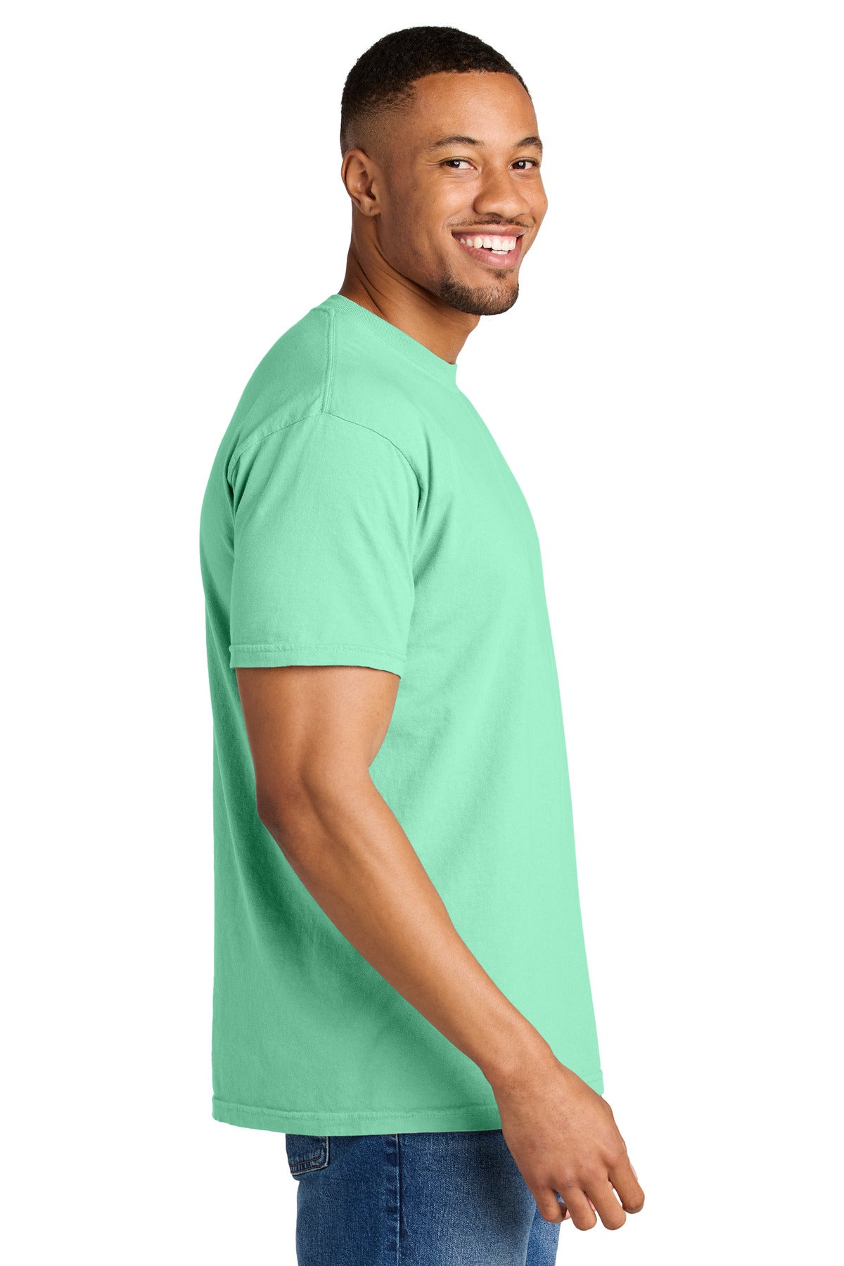 COMFORT COLORS Heavyweight Ring Spun Tee. 1717 - Island Reef - side