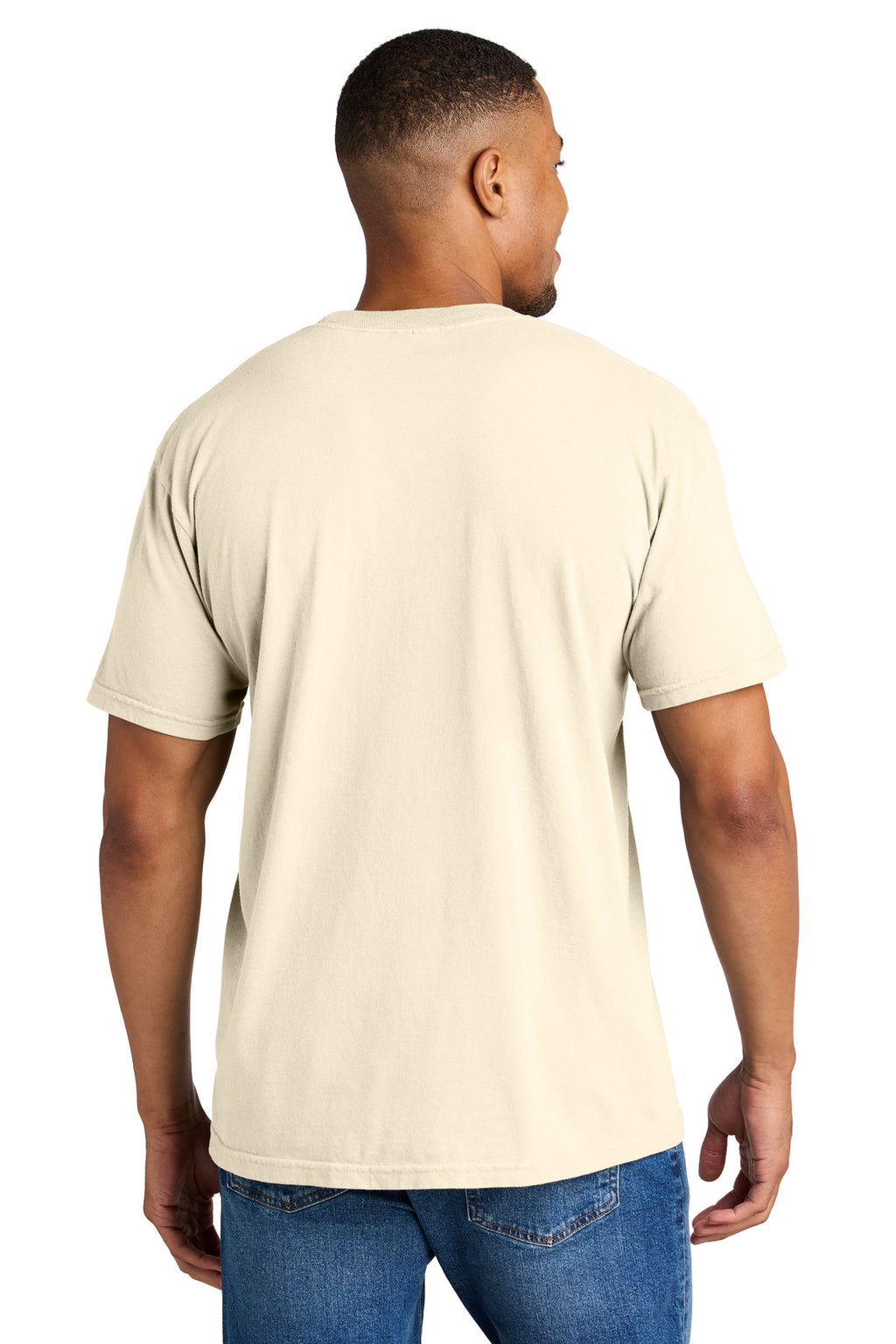 COMFORT COLORS Heavyweight Ring Spun Tee. 1717 - Ivory - back