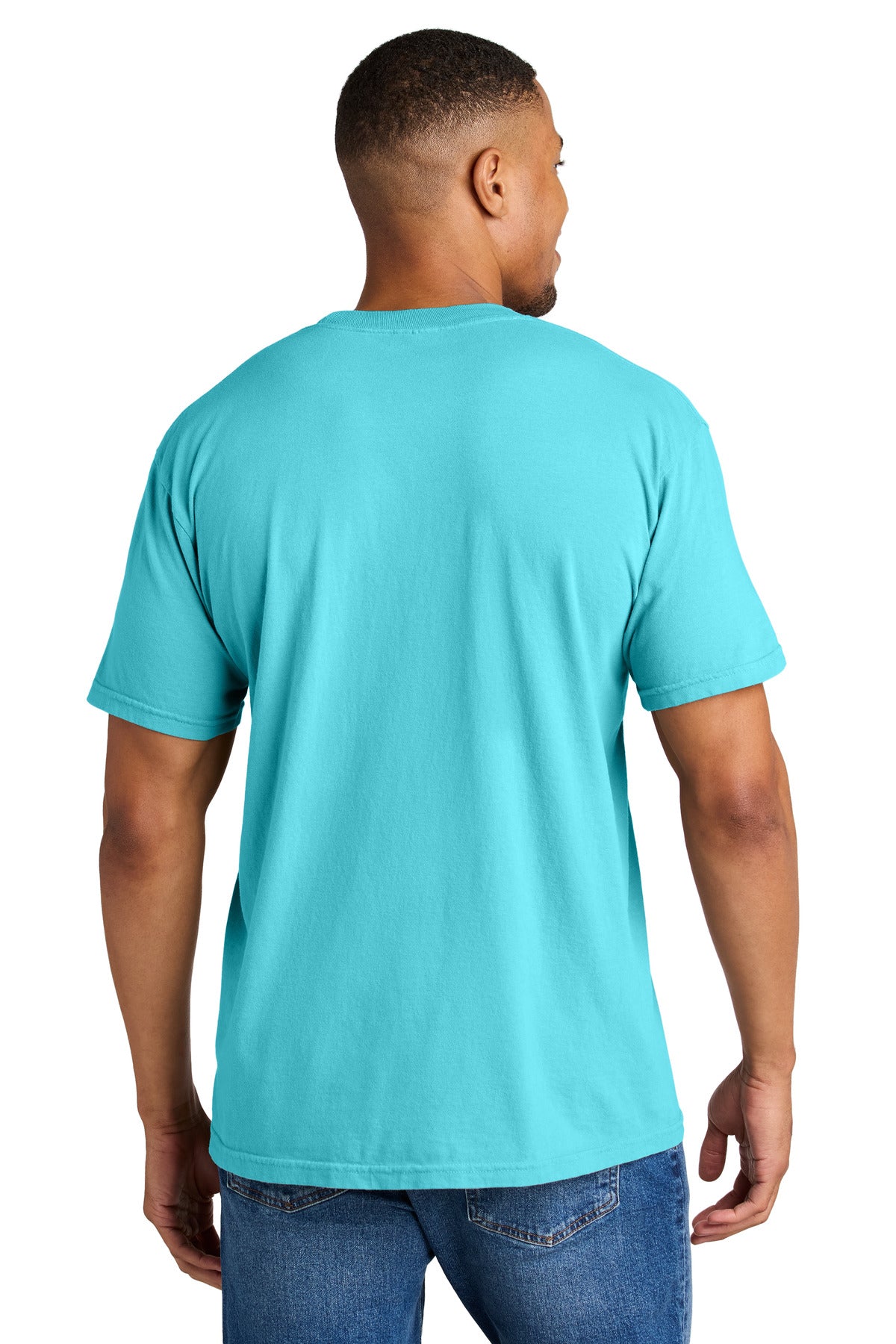 COMFORT COLORS Heavyweight Ring Spun Tee. 1717 - Lagoon - back