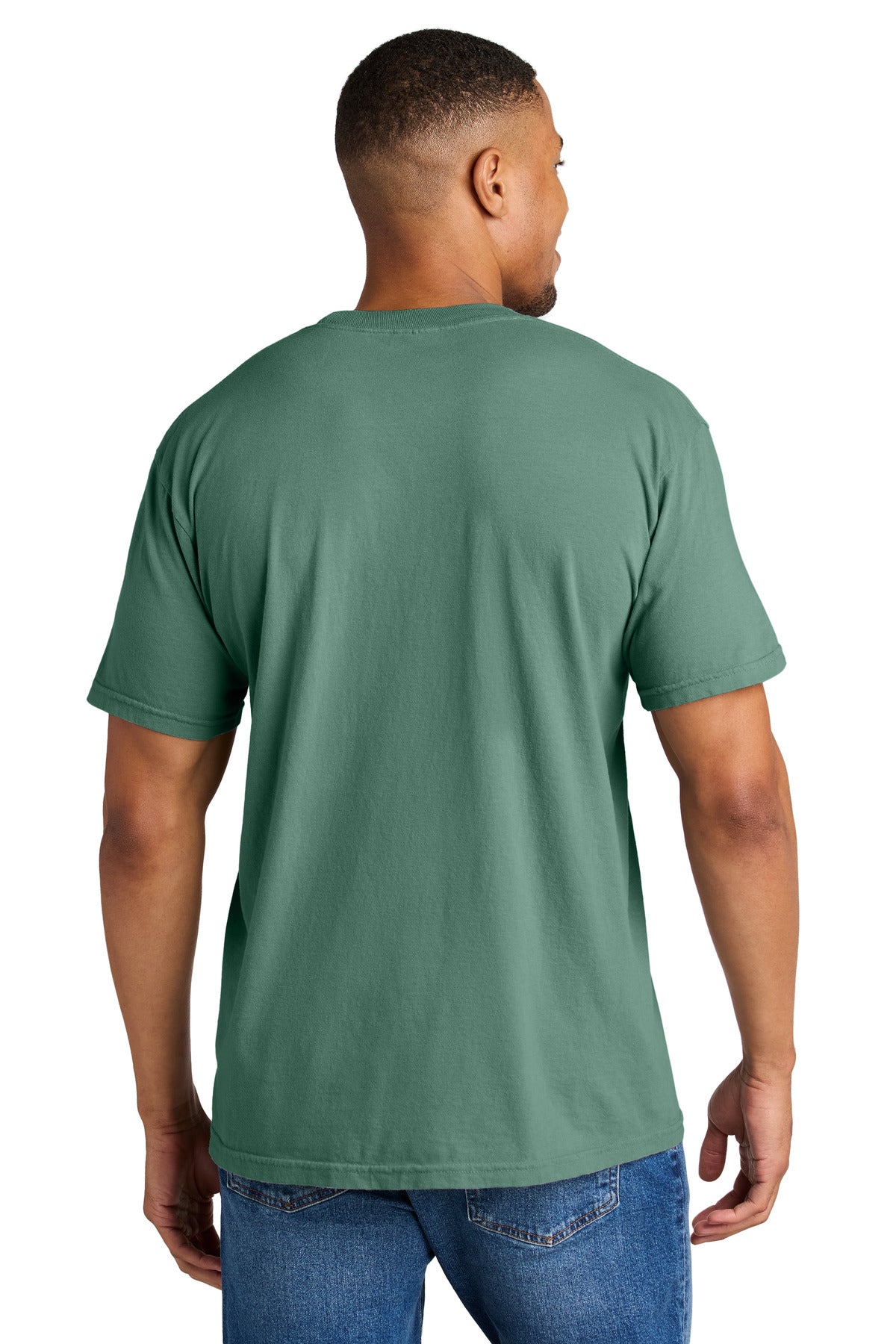 COMFORT COLORS Heavyweight Ring Spun Tee. 1717 - Light Green - back