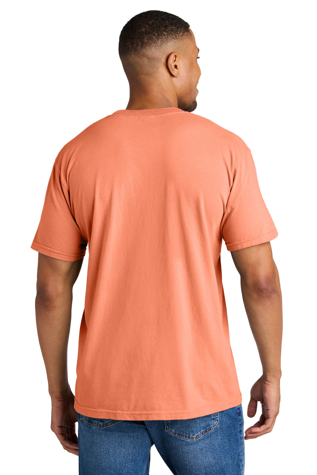 COMFORT COLORS Heavyweight Ring Spun Tee. 1717 - Melon - back
