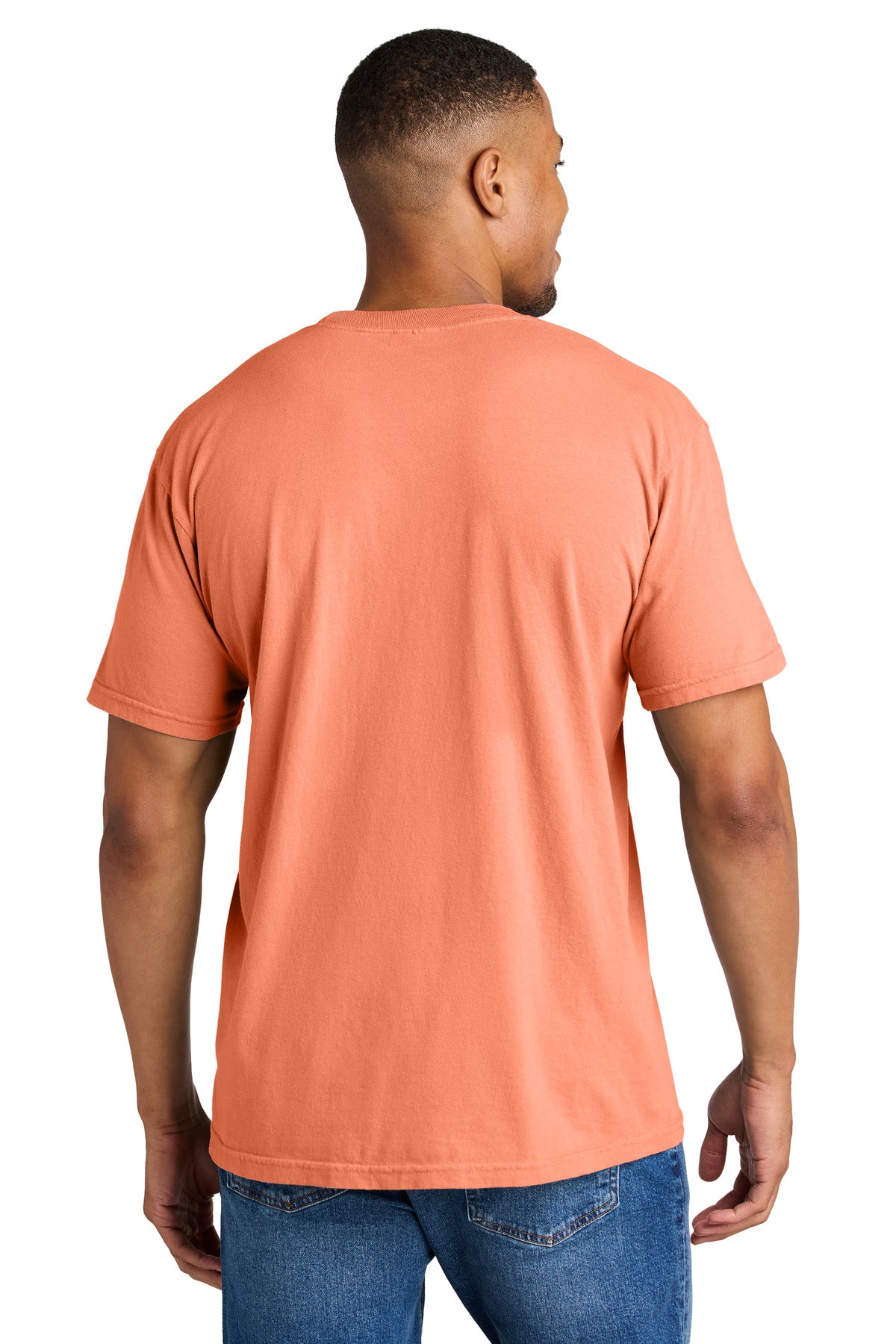 COMFORT COLORS Heavyweight Ring Spun Tee. 1717 - Melon - back