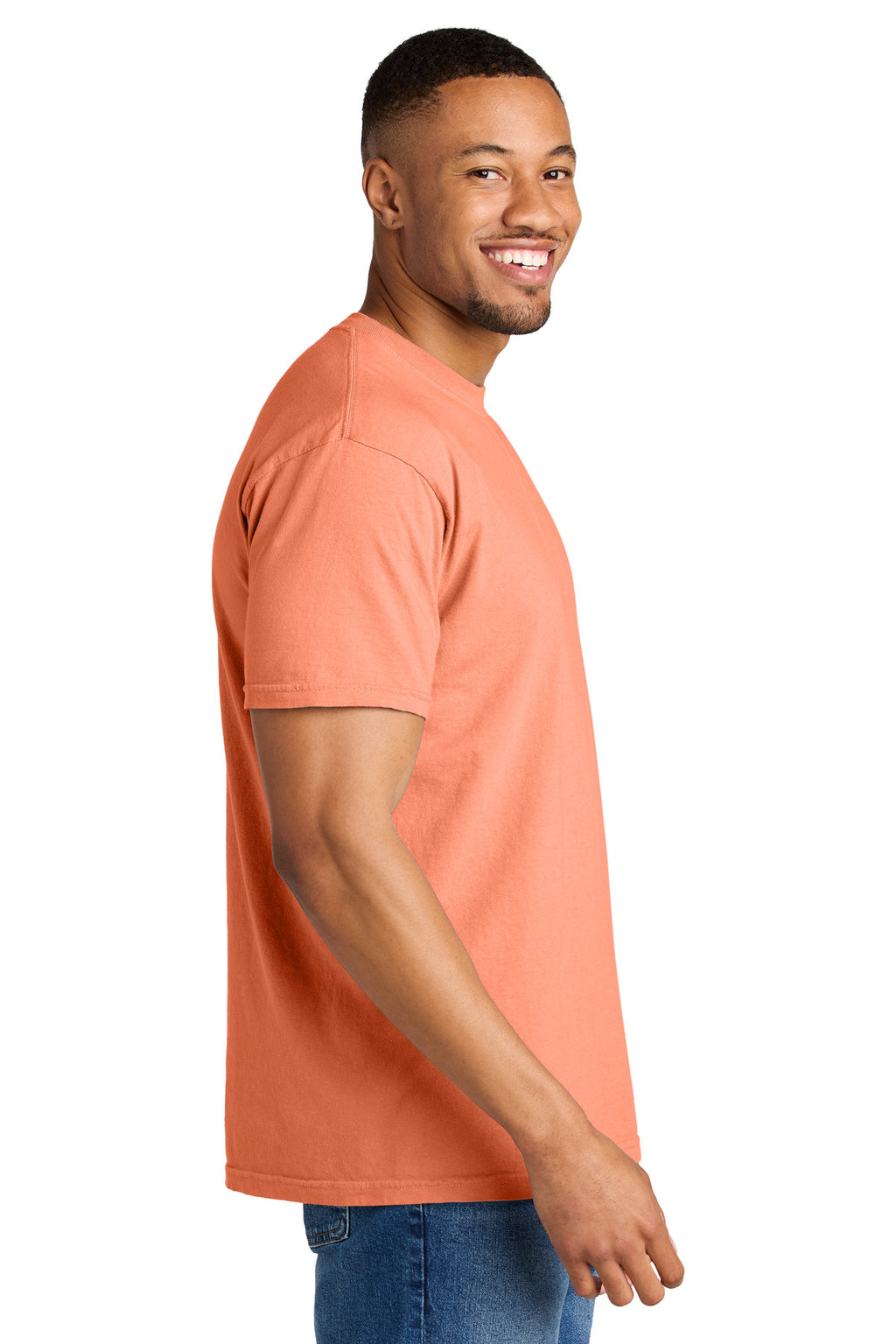 COMFORT COLORS Heavyweight Ring Spun Tee. 1717 - Melon - side