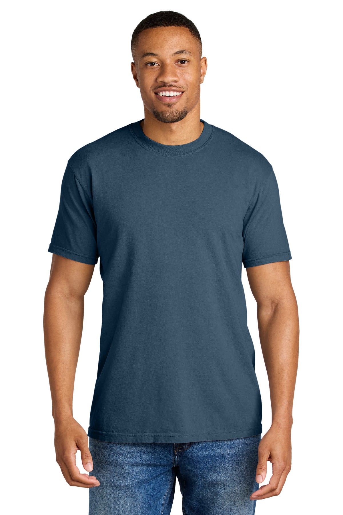 COMFORT COLORS Heavyweight Ring Spun Tee. 1717 - Midnight - front