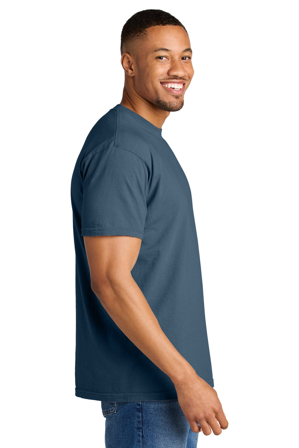COMFORT COLORS Heavyweight Ring Spun Tee. 1717 - Midnight - side