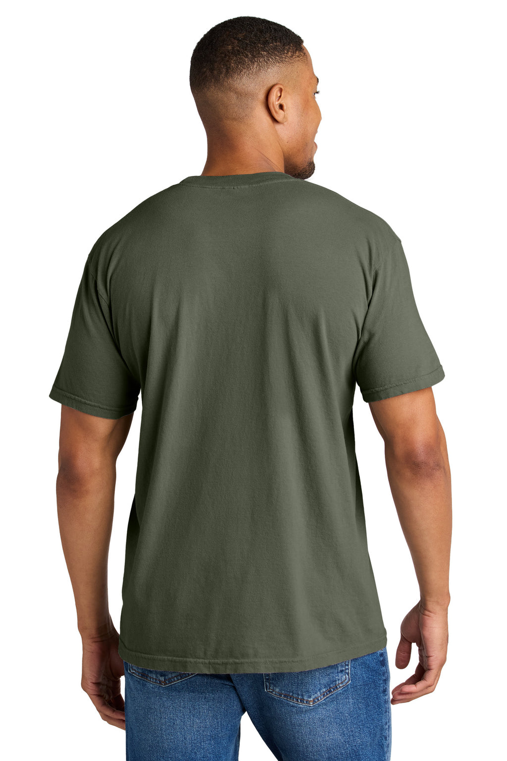 COMFORT COLORS Heavyweight Ring Spun Tee. 1717 - Moss - back
