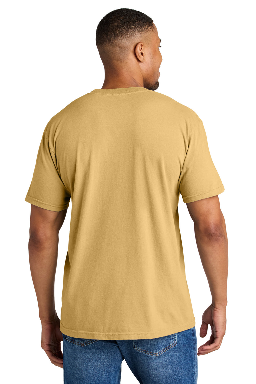 COMFORT COLORS Heavyweight Ring Spun Tee. 1717 - Mustard - back