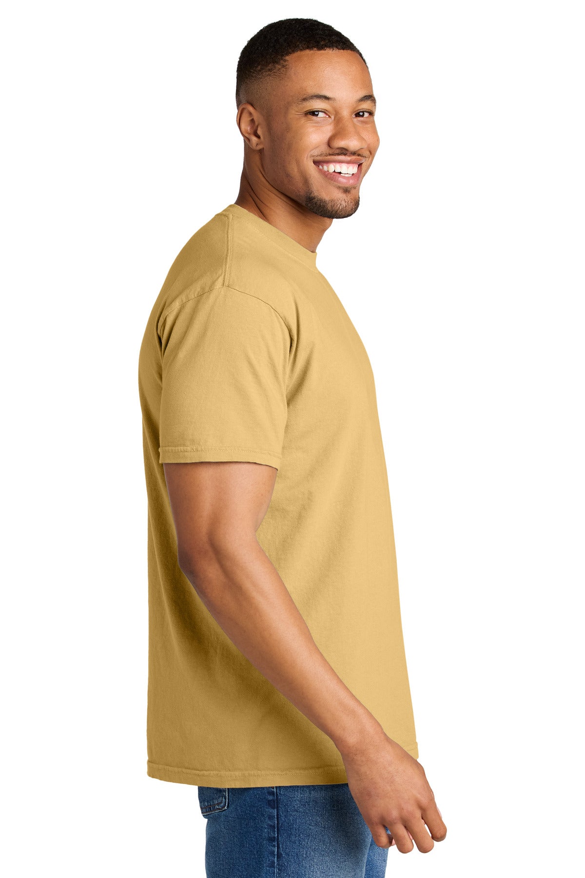 COMFORT COLORS Heavyweight Ring Spun Tee. 1717 - Mustard - side