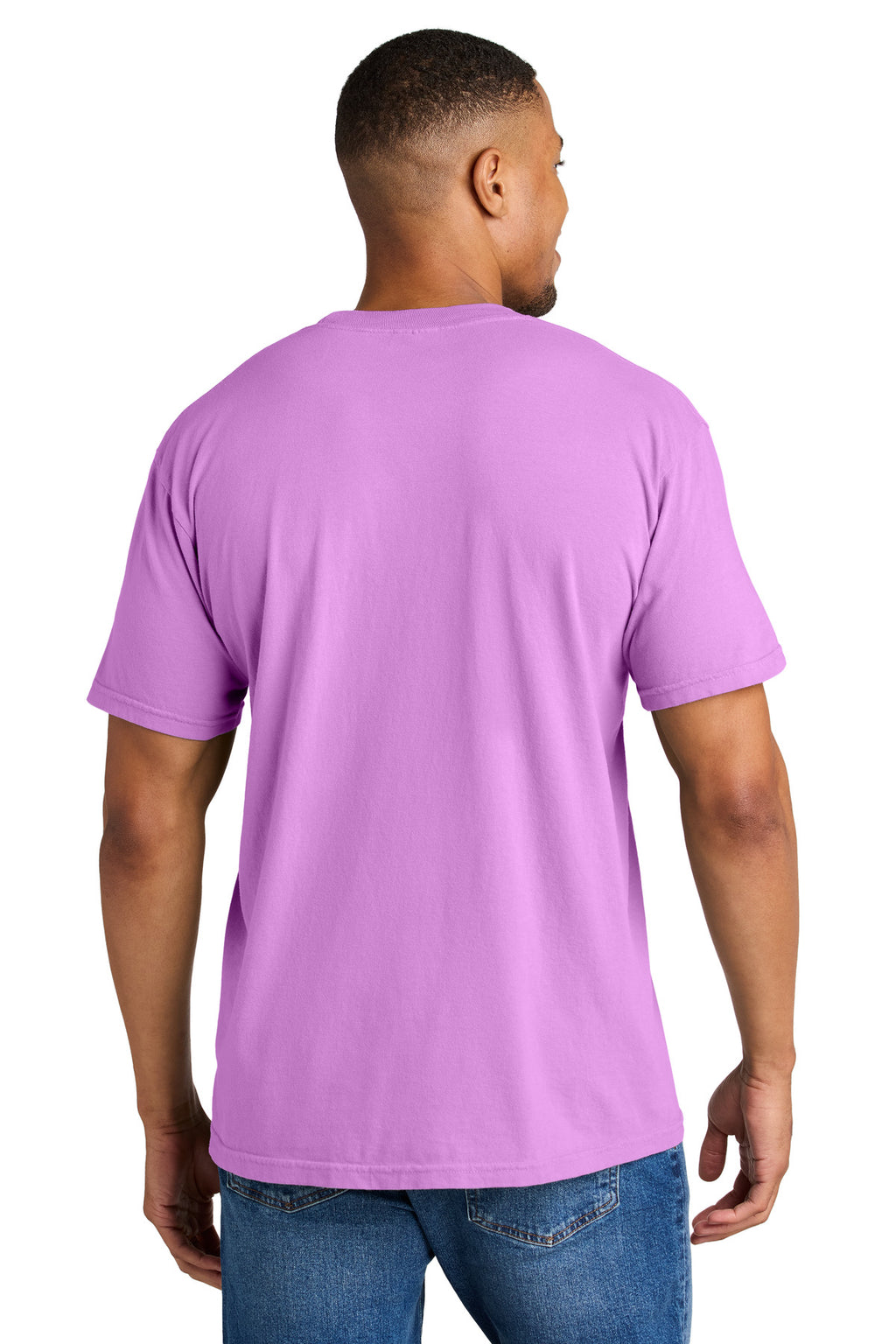 COMFORT COLORS Heavyweight Ring Spun Tee. 1717 - Neon Violet - back