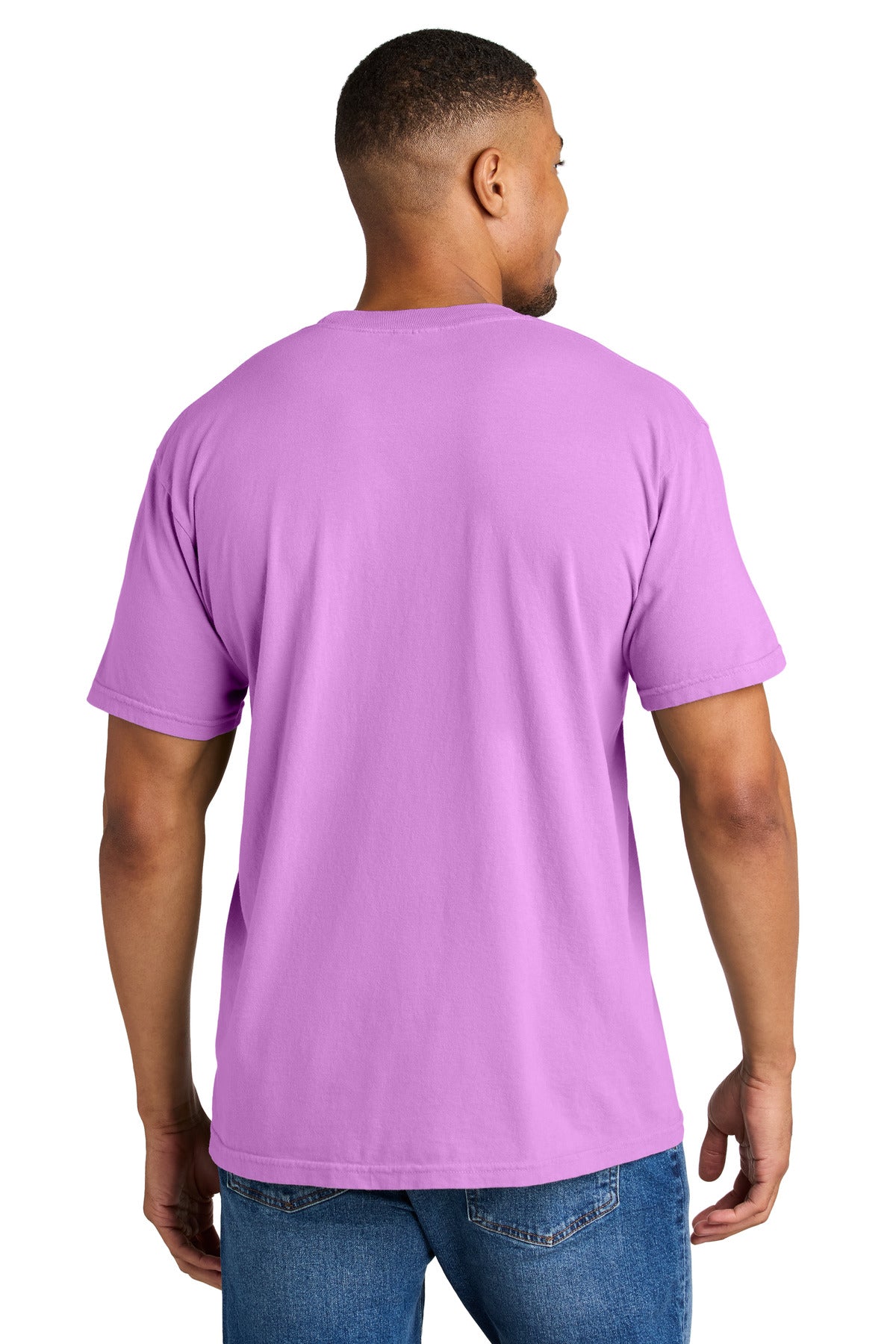 COMFORT COLORS Heavyweight Ring Spun Tee. 1717 - Neon Violet - back