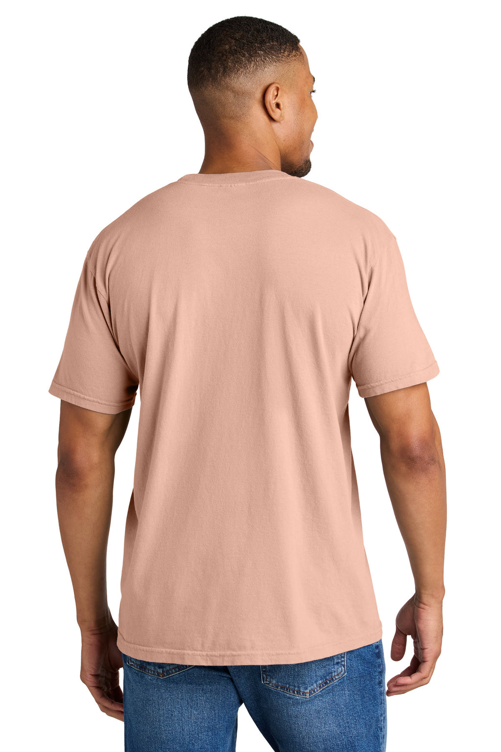 COMFORT COLORS Heavyweight Ring Spun Tee. 1717 - Peachy - back