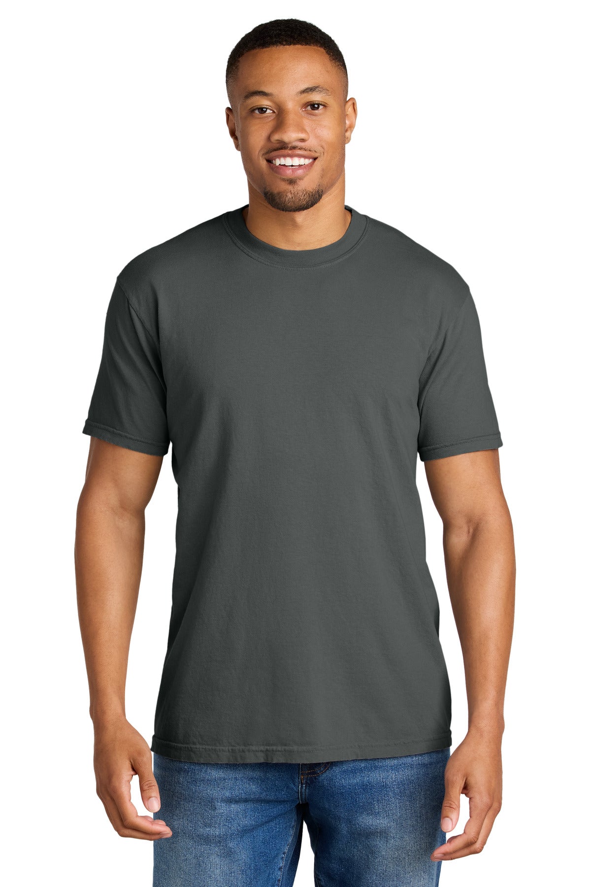 COMFORT COLORS Heavyweight Ring Spun Tee. 1717 - Pepper - front
